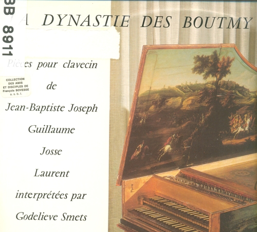 Couverture OEUVRES POUR VIOLON ET CLAV./POUR CLAVECIN de Laurent-François BOUTMY