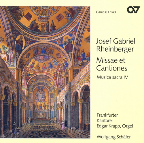 Couverture MISSAE ET CANTIONES (MUSICA SACRA VOL.IV) de Joseph RHEINBERGER
