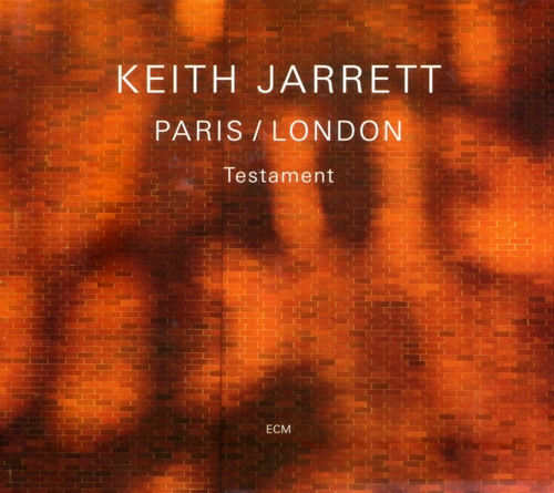 Couverture TESTAMENT (PARIS / LONDON) de Keith JARRETT