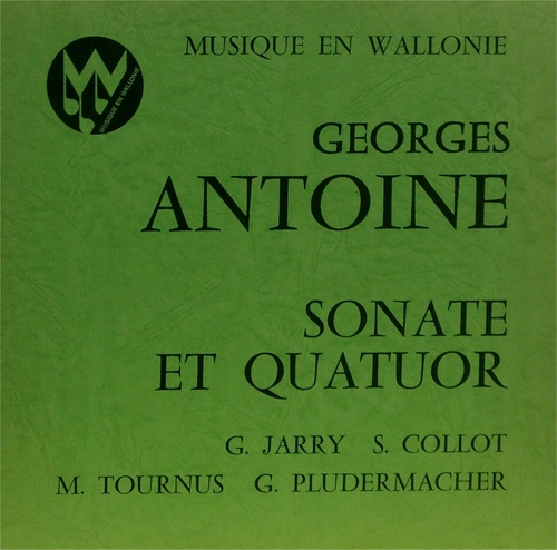 Couverture QUATUOR A CLAVIER / SONATE VIOLON PIANO de Georges ANTOINE