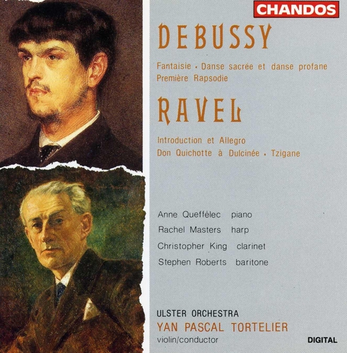 Couverture + RAVEL FANTAISIE PIANO ORCHESTRE / DANSES de Claude DEBUSSY