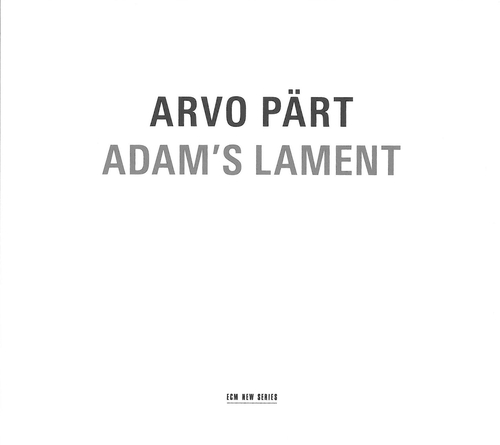 Couverture ADAM'S LAMENT de Arvo PÄRT