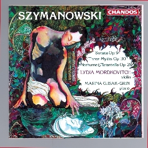 Couverture VIOLON PIANO - SONATE OP.9, 3 MYTHES OP.30, NOCTURNE & TARAN de Karol SZYMANOWSKI