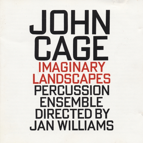 Couverture IMAGINARY LANDSCAPES de John CAGE