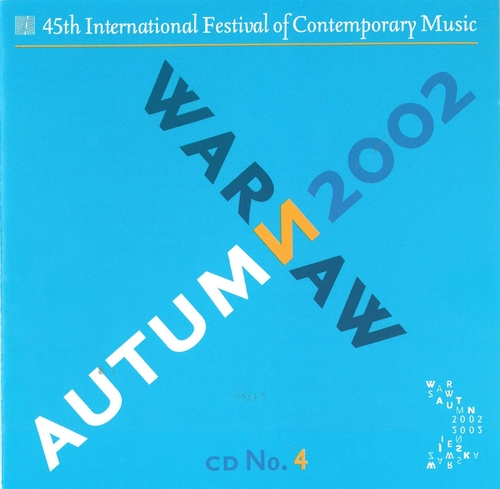 Couverture WARSAW AUTUMN 2002 (FRANCESCONI/ BALAKAUSKAS)