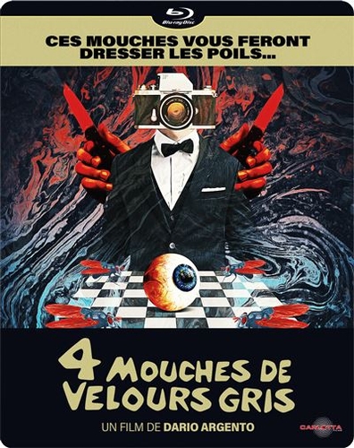 Couverture QUATRE MOUCHES DE VELOURS GRIS de Dario ARGENTO
