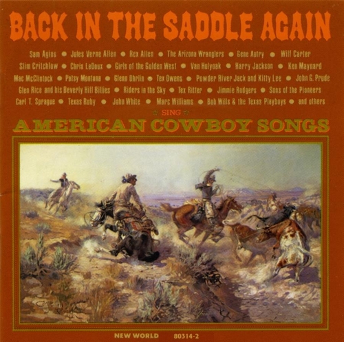 Couverture BACK IN THE SADDLE AGAIN: AMERICAN COWBOY SONGS