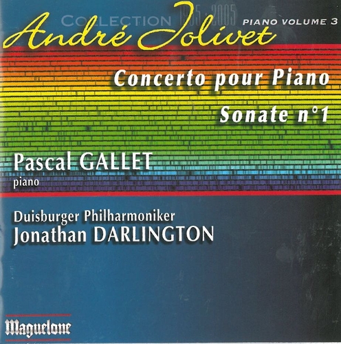 Couverture CONCERTO PIANO / SONATE PIANO 1 de André JOLIVET