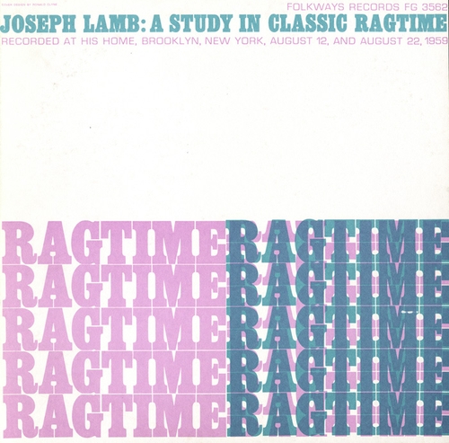 Couverture A STUDY IN CLASSICAL RAGTIME de Joseph LAMB