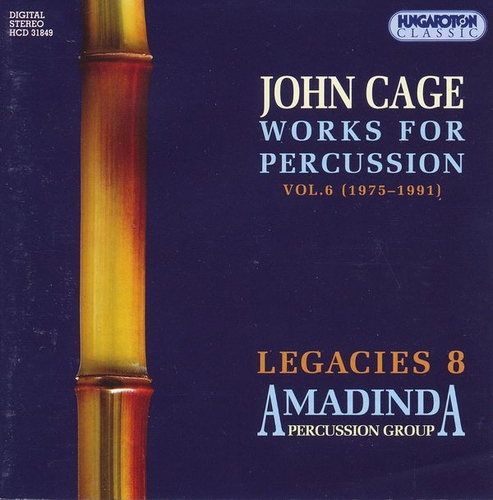 Couverture 1975-1991 WORKS FOR PERCUSSION VOL 6 de John CAGE