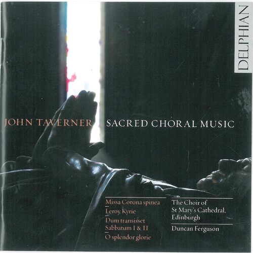Couverture SACRED CHORAL MUSIC de John TAVERNER