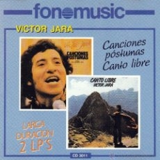 Couverture CANCIONES POSTUMAS - CANTO LIBRE de Victor JARA