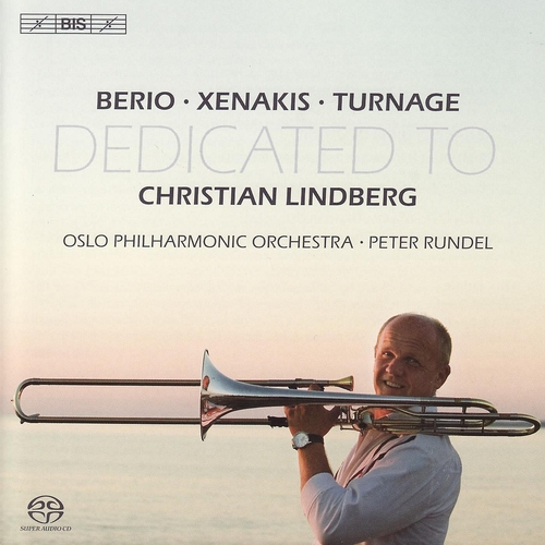 Couverture DEDICATED TO CHRISTIAN LINDBERG: SOLO (+ XENAKIS, TURNAGE) de Luciano BERIO