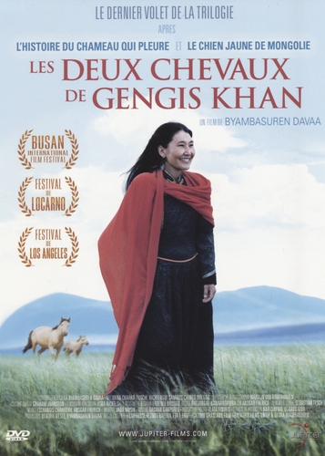 Couverture LES DEUX CHEVAUX DE GENGIS KHAN de Byambasuren DAVAA