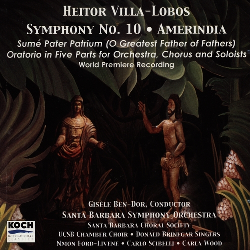 Couverture SYMPHONIE 10 "AMERINDIA" de Heitor VILLA-LOBOS