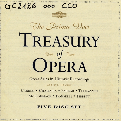 Couverture TREASURY OF OPERA, VOL 2
