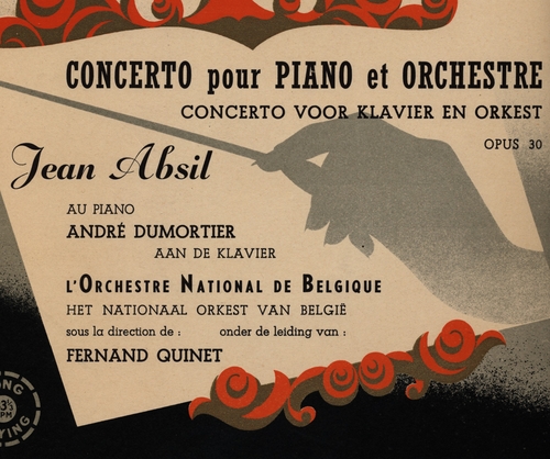 Couverture CONCERTO PIANO / HOMMAGE A LEKEU de Jean ABSIL