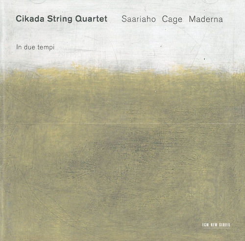 Couverture NYMPHEA (+ CAGE, MADERNA: QUATUORS A CORDES) de Kaija SAARIAHO