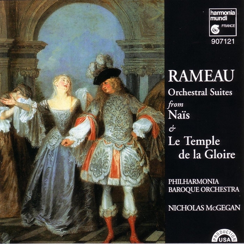Couverture SUITES D'ORCHESTRE: NAIS, LE TEMPLE DE LA GLOIRE de Jean Philippe RAMEAU