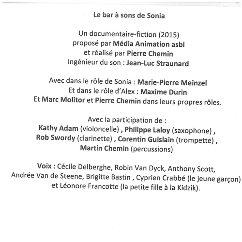 Couverture LE BAR À SONS DE SONIA de Pierre CHEMIN