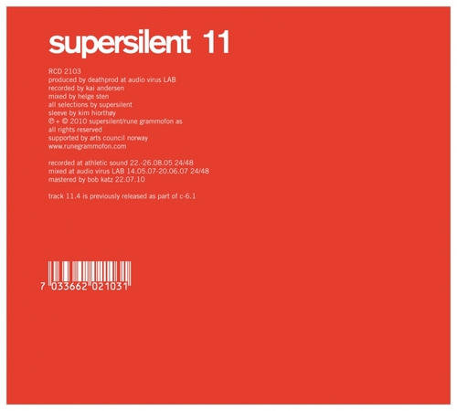 Couverture SUPERSILENT 11 de SUPERSILENT