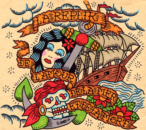 Couverture DE L'AMOUR, DE LA MER ET DE LA MORT de LAREPLIK