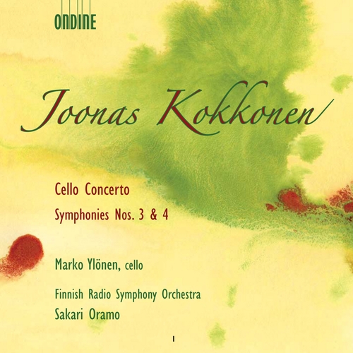 Couverture CONCERTO POUR VIOLONCELLE ET ORCHESTRE /SYMPHONIES 3 & 4 de Joonas KOKKONEN