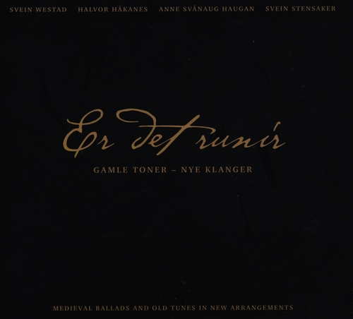 Couverture ER DET RUNIR. GAMLE TONER - NYE KLANGER de Svein WESTAD