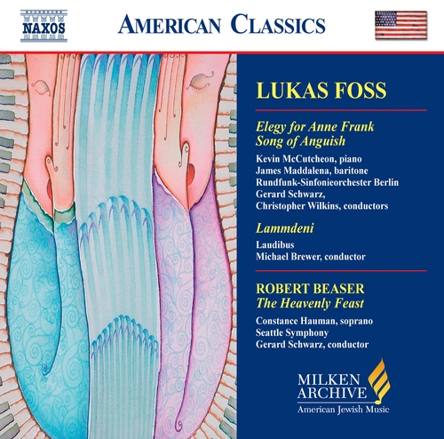 Couverture ELEGY FOR ANNE FRANK/ SONG OF ANGUISH/ LAMMDENI/ ADON OLAM de Lukas FOSS
