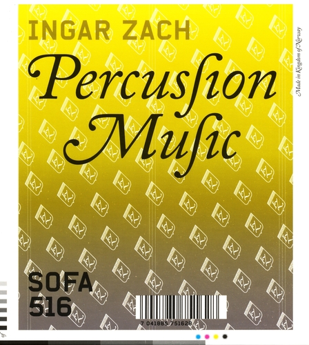 Couverture PERCUSSION MUSIC de Ingar ZACH