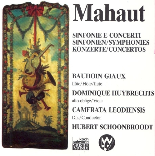 Couverture SINFONIE E CONCERTI de Antoine MAHAUT
