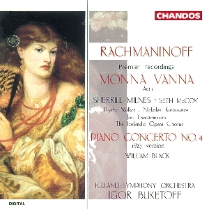 Couverture MONNA VANNA / CONCERTO PIANO 4 (VERSION 1927) de Sergey Vasil'yevich RACHMANINOV
