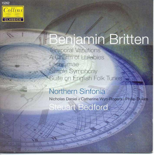 Couverture SIMPLE SYMPHONY / TEMPORAL VARIATIONS / LACHRYMAE ... de Benjamin [Lord] BRITTEN