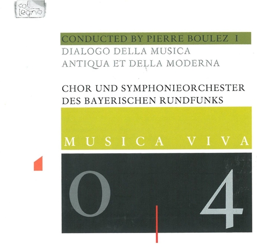 Couverture BOULEZ - DIALOGO DELLA MUSICA ANTIQUA ET DELLA MODERNA