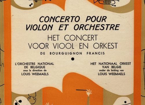 Couverture CONCERTO VIOLON de Francis DE BOURGUIGNON