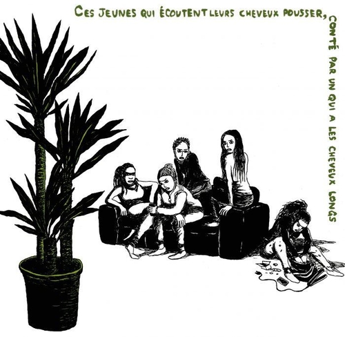 Couverture CES JEUNES QUI ÉCOUTENT LEURS CHEVEUX POUSSER de Graziela VAN LOO