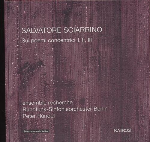 Couverture SUI POEMI CONCENTRICI I, II, III de Salvatore SCIARRINO