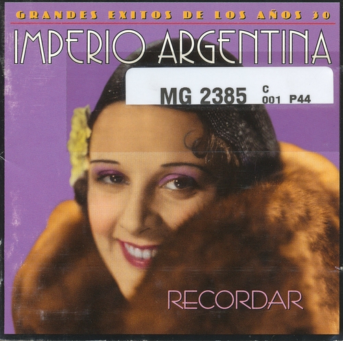 Couverture RECORDAR de Imperio ARGENTINA