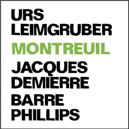 Couverture MONTREUIL de Urs LEIMGRUBER/DEMIERRE/PHILLIPS