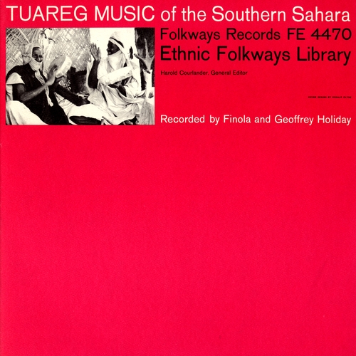 Couverture TUAREG MUSIC OF THE SOUTHERN SAHARA