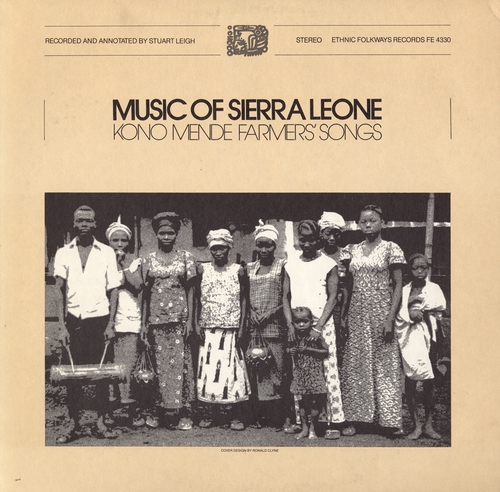 Couverture MUSIC OF SIERRA LEONE: KONO MENDE FARMERS'SONG