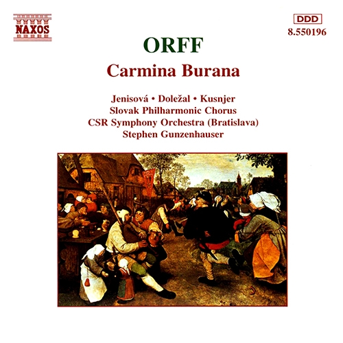 Couverture CARMINA BURANA de Carl ORFF