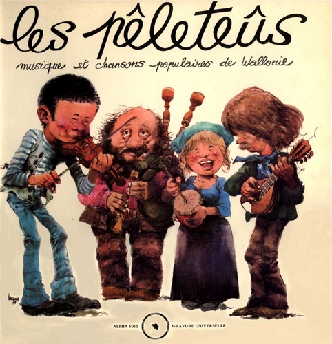 Couverture MUSIQUE & CHANSONS POPULAIRES DE WALLONIE de LES PELETEUS