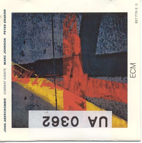 Couverture CURRENT EVENTS de John ABERCROMBIE