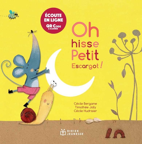 Couverture OH HISSE PETIT ESCARGOT ! (LIVRE-QR) de Cécile BERGAME