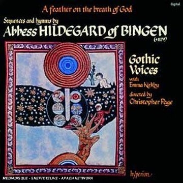 Couverture A FEATHER ON THE BREATH OF GOD: SEQUENCES ET HYMNES de HILDEGARD VON BINGEN