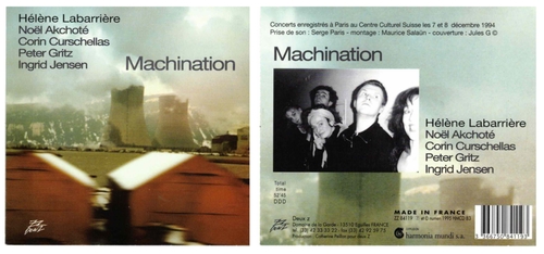 Couverture MACHINATION de Hélène LABARRIÈRE