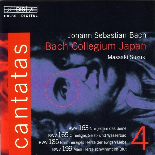 Couverture CANTATE: 163,165,185,199 de Johann Sebastian BACH