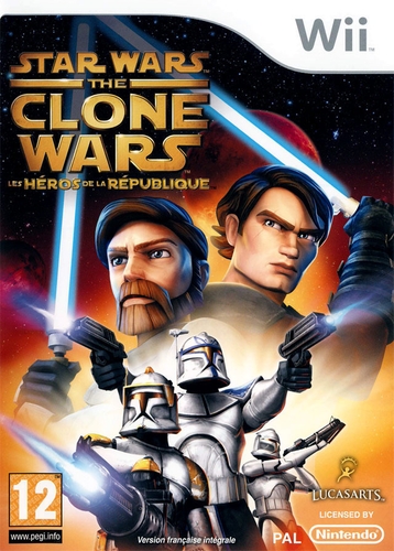 Couverture STAR WARS THE CLONE WARS : LES HEROS DE LA REPUBLIQUE - Wii