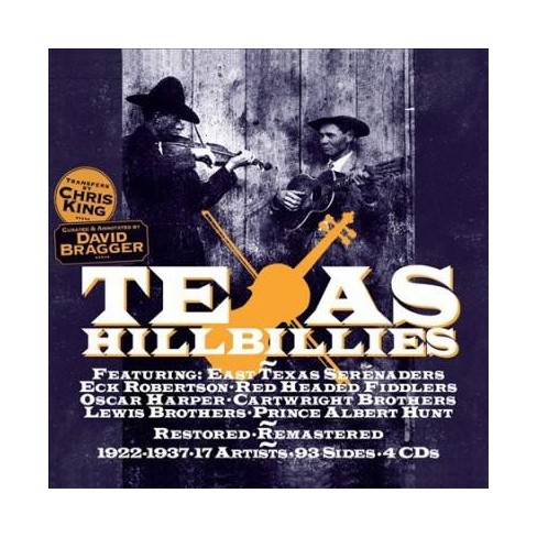 Couverture TEXAS HILLBILLIES - 1922-1937